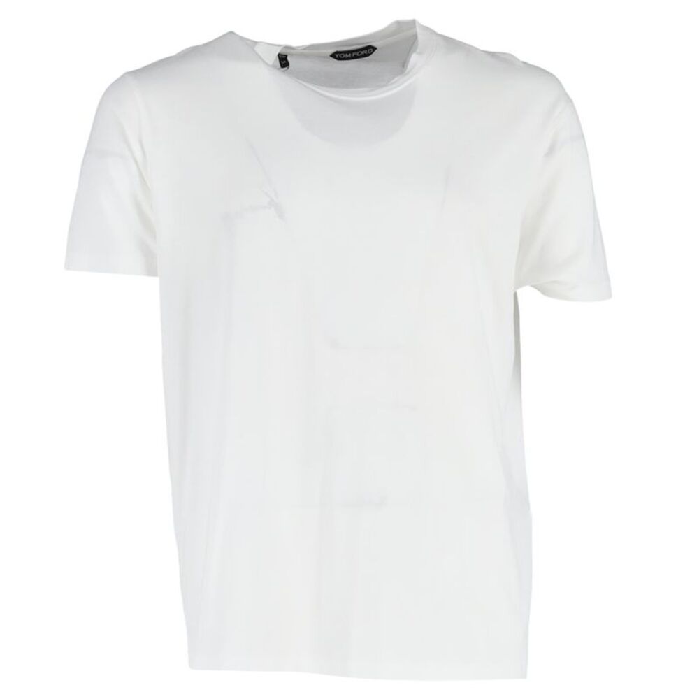 Tom Ford Slim-Fit Jersey T-Shirt in White Cotton